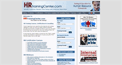 Desktop Screenshot of hrtrainingcenter.com