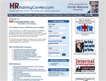 Tablet Screenshot of hrtrainingcenter.com